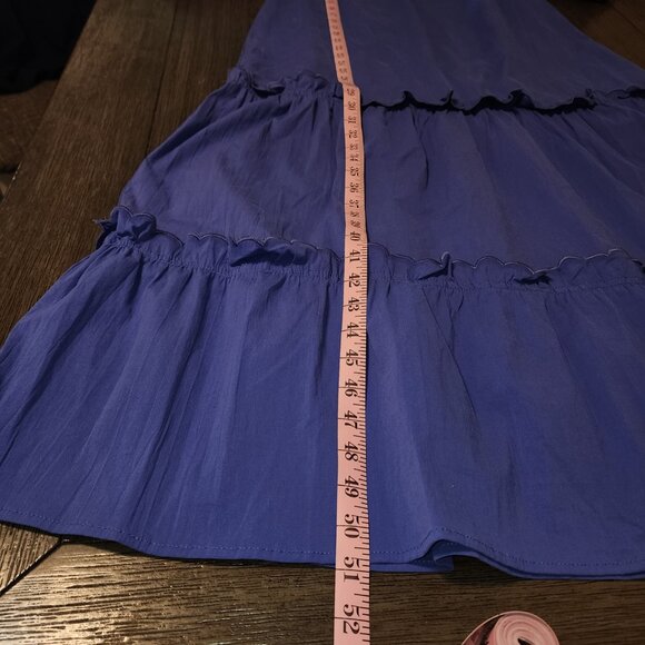 Tuckernuck Pomander Place Azure Blue Selena Maxi Dress NWT Med - Picture 3 of 8